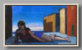 RECLINING FIGURE IN STREET   2005-06   oil/board   7½"x14"